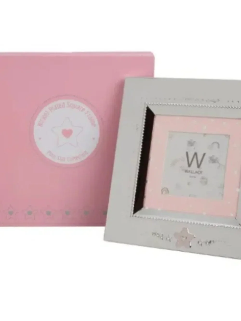 NWT Wallace 3 X 3 Baby Pink Star Nickel-plate Frame